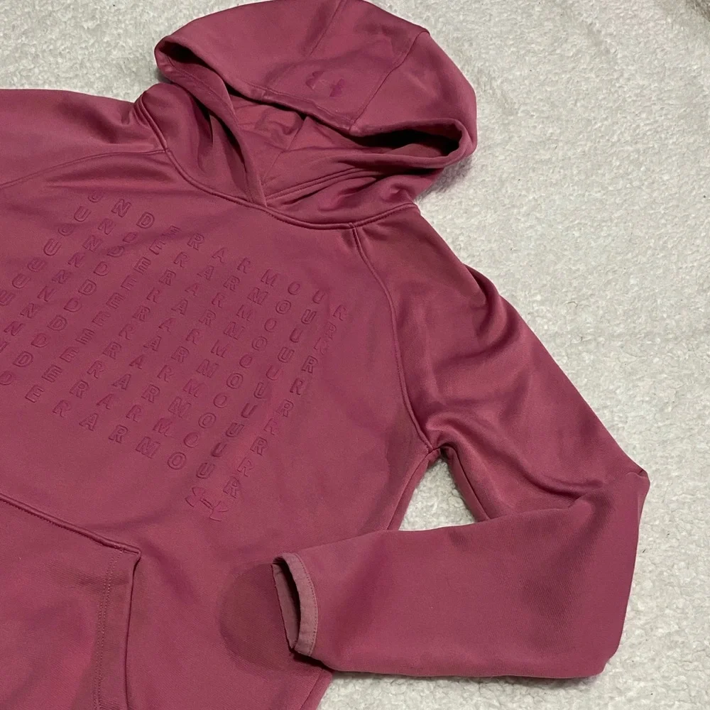 Under Armour pink hoodie girls size medium ( 8 / 10)